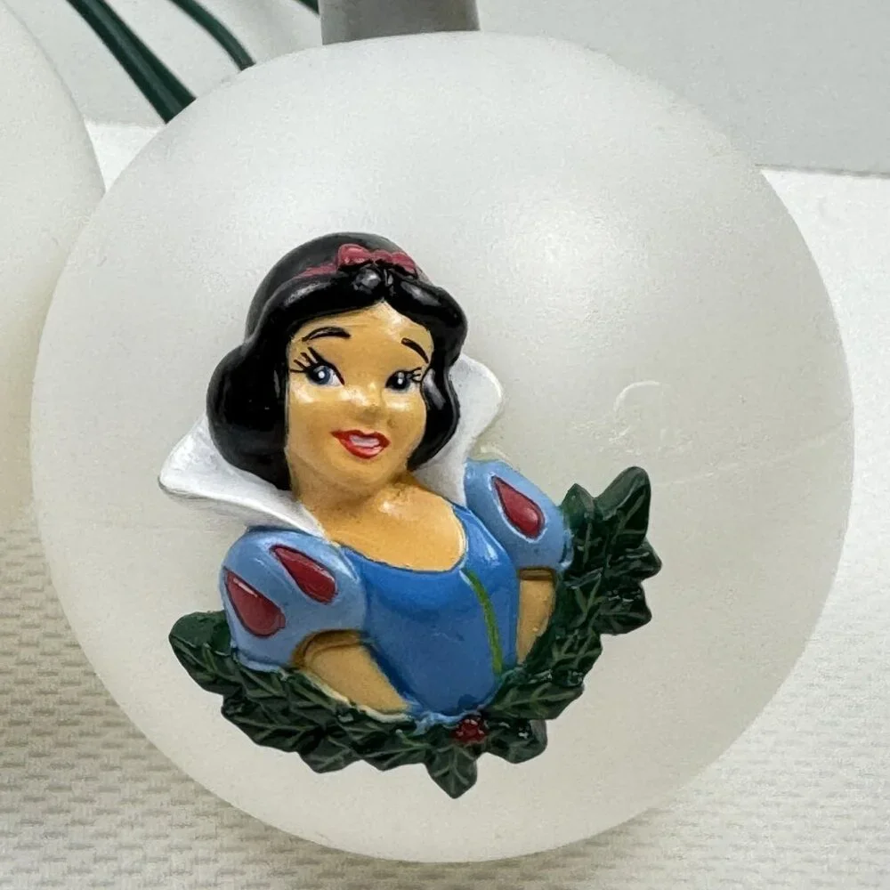 Vintage Gemmy Disney Princess Color-changing Light Set 4 Balls Battery-Operated